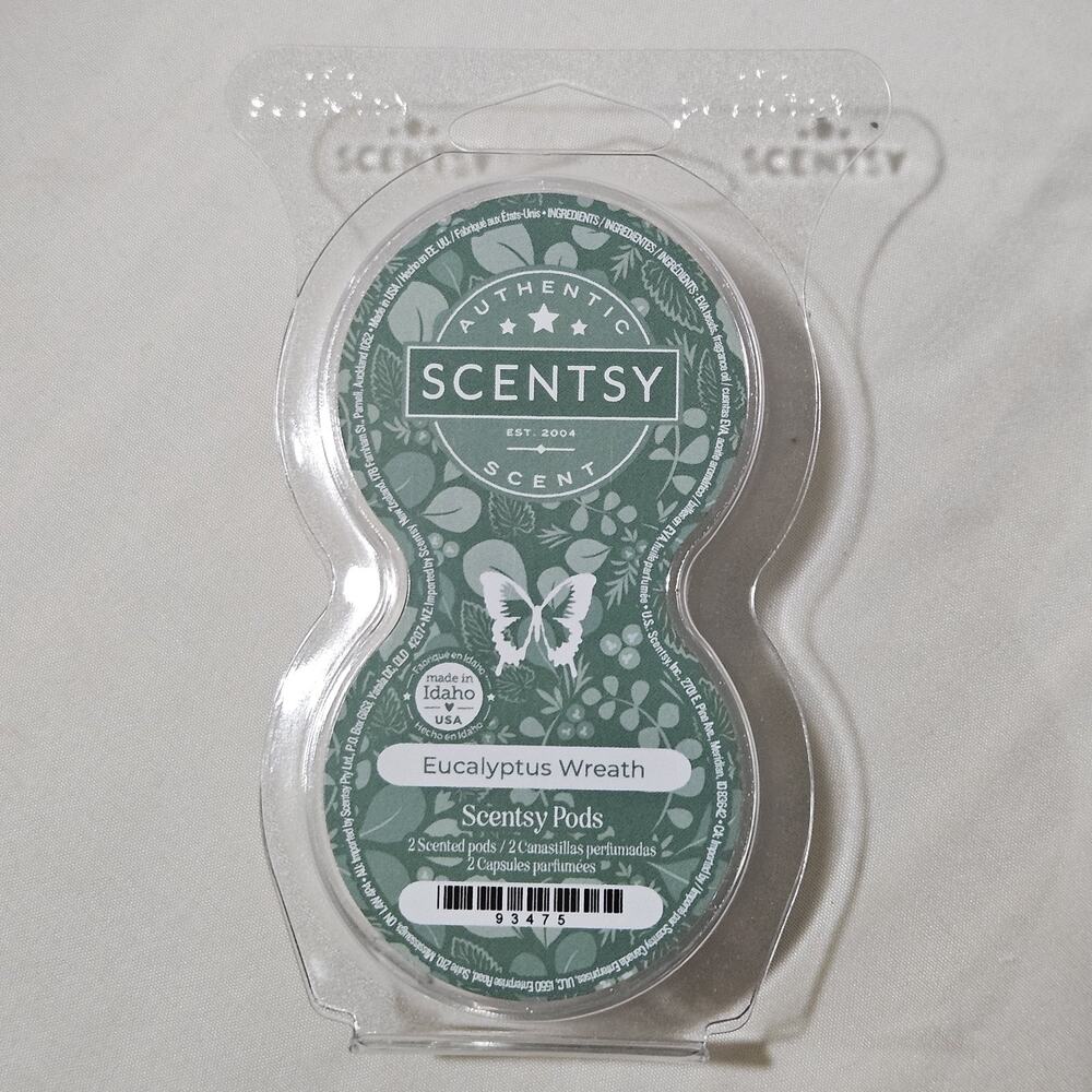 Scentsy Eucalyptus Wreath Pods Twin Pack 93475 New Sealed